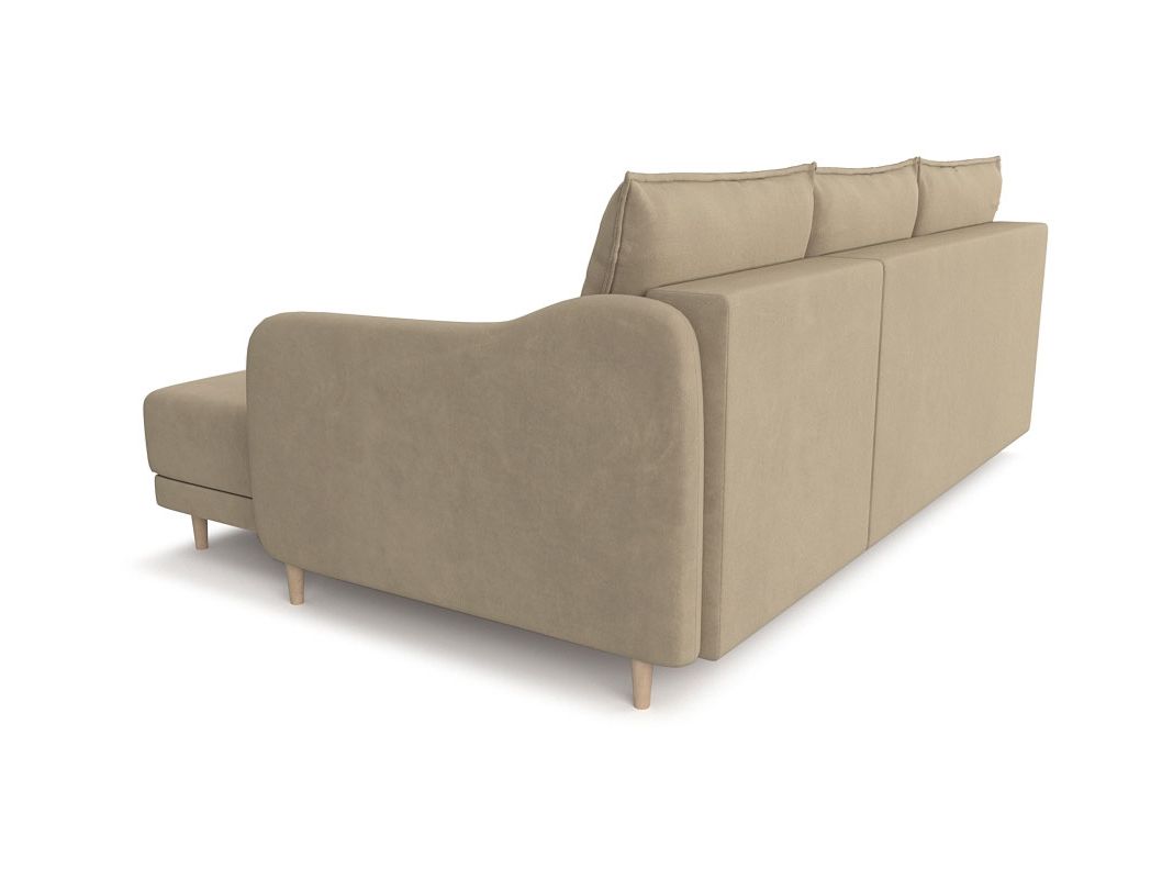 Угловой диван Бьерг цвет бежевый (фото 324672)