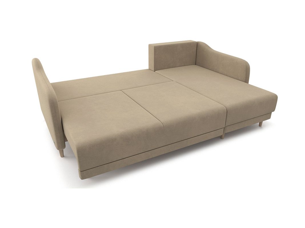 Угловой диван Бьерг цвет бежевый (фото 324673)