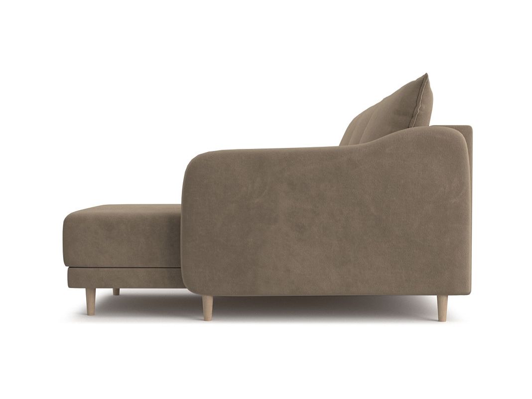 Угловой диван Бьерг цвет бежевый,коричневый (фото 324706)