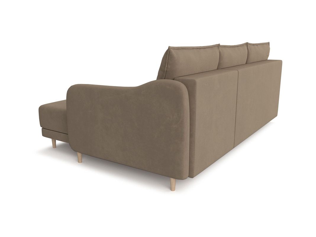 Угловой диван Бьерг цвет бежевый,коричневый (фото 324707)