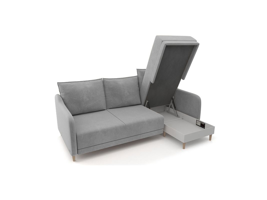 Угловой диван Бьерг цвет серый (фото 324744)