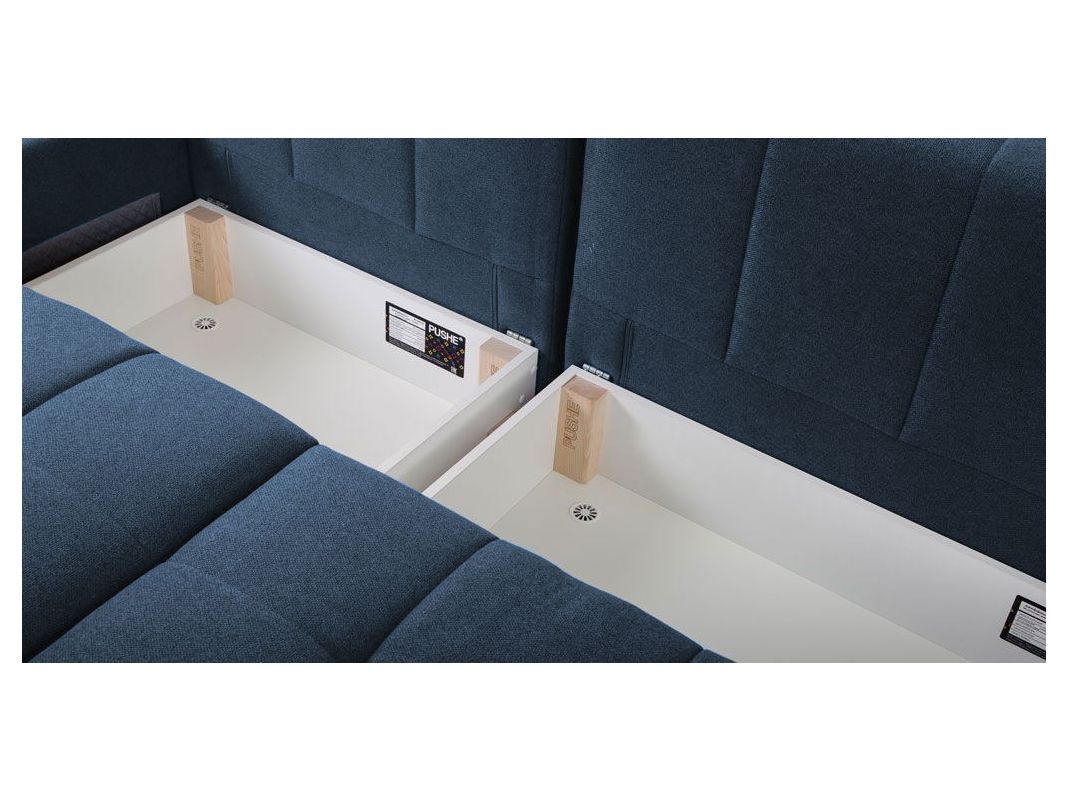 Угловой диван Джефферсон цвет синий (фото 29004)