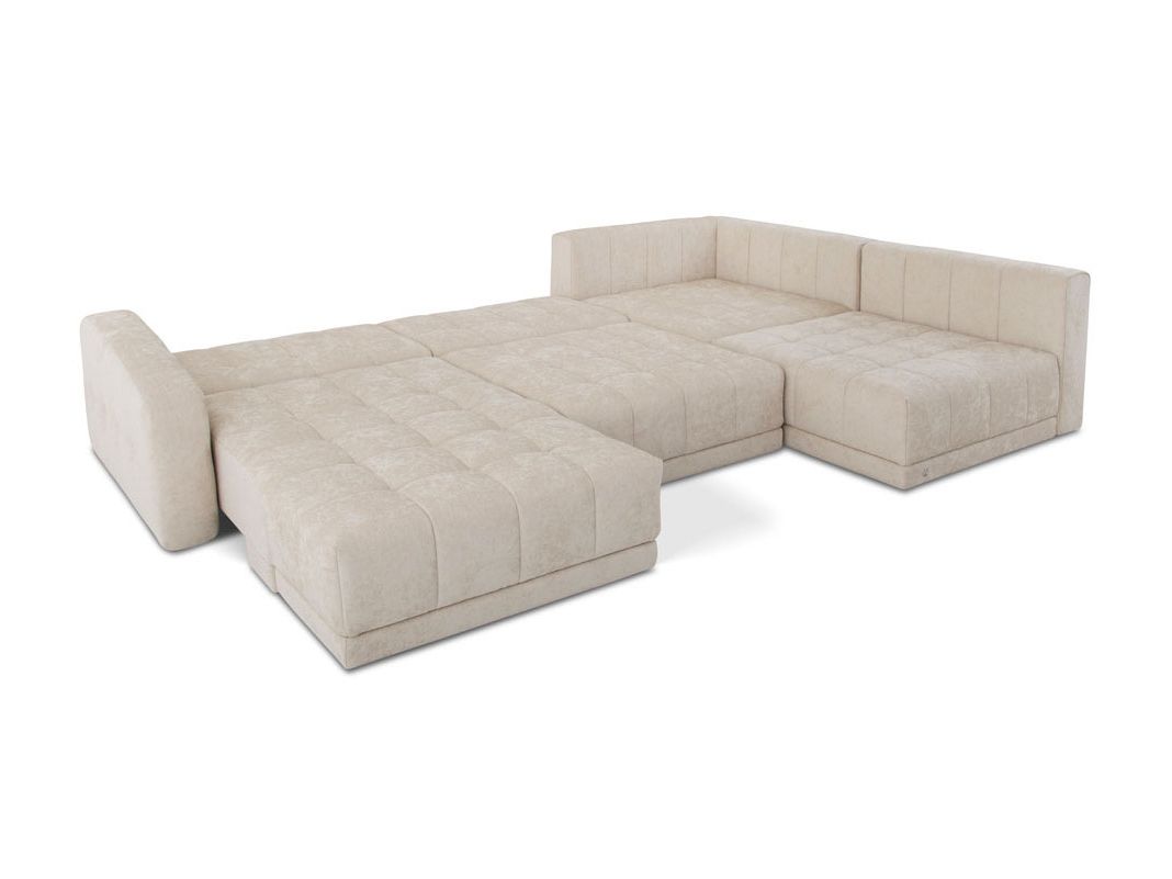 Угловой диван Джефферсон цвет белый,бежевый (фото 325578)