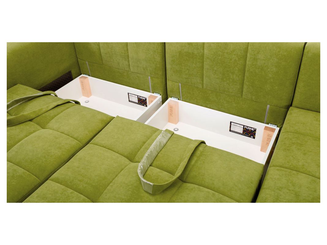 Угловой диван Джефферсон цвет зеленый (фото 325638)