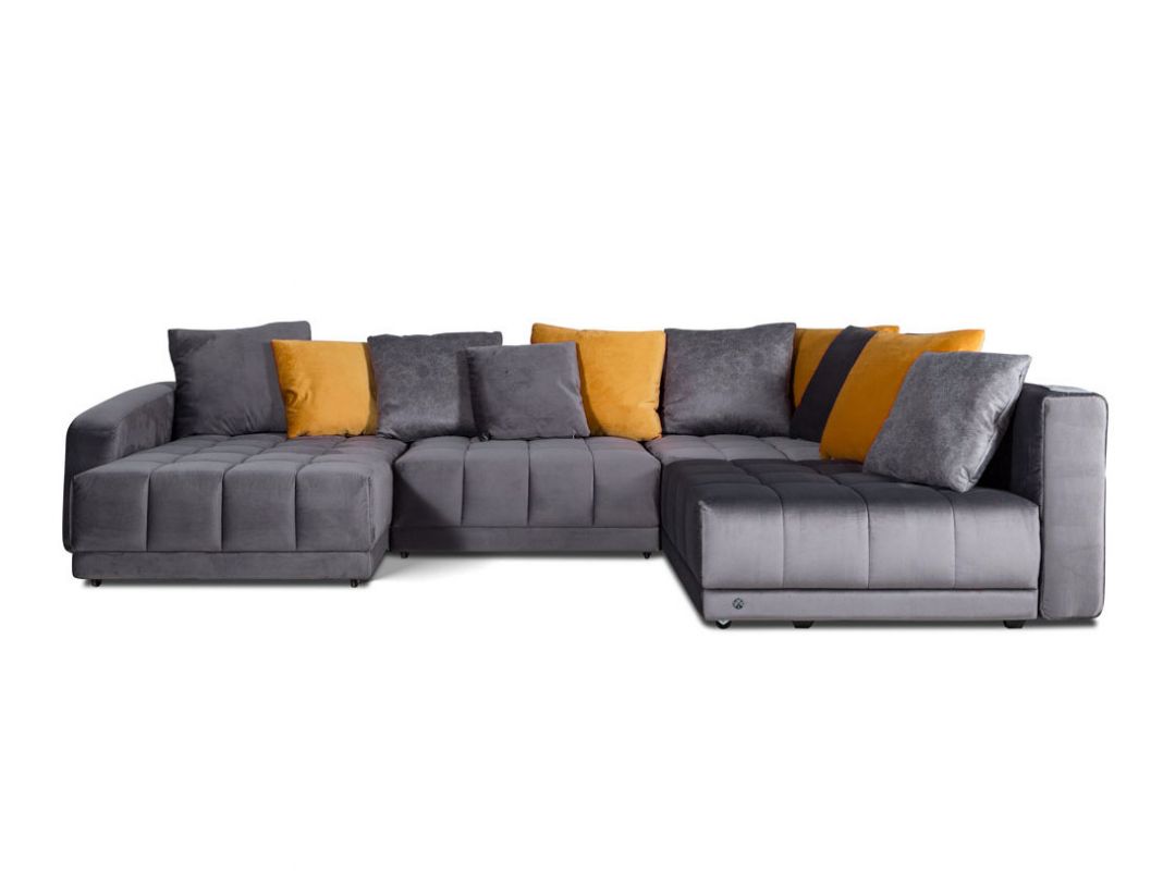 Угловой диван Джефферсон цвет серый (фото 325753)