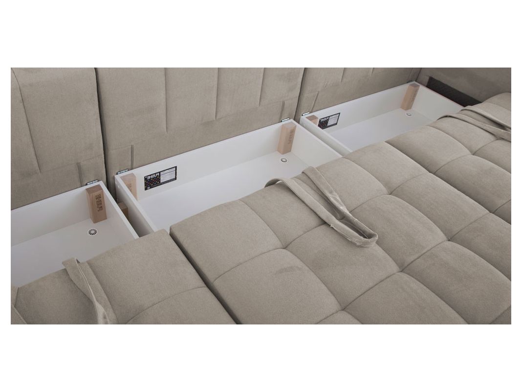 Угловой диван Джефферсон цвет бежевый,серый (фото 325868)