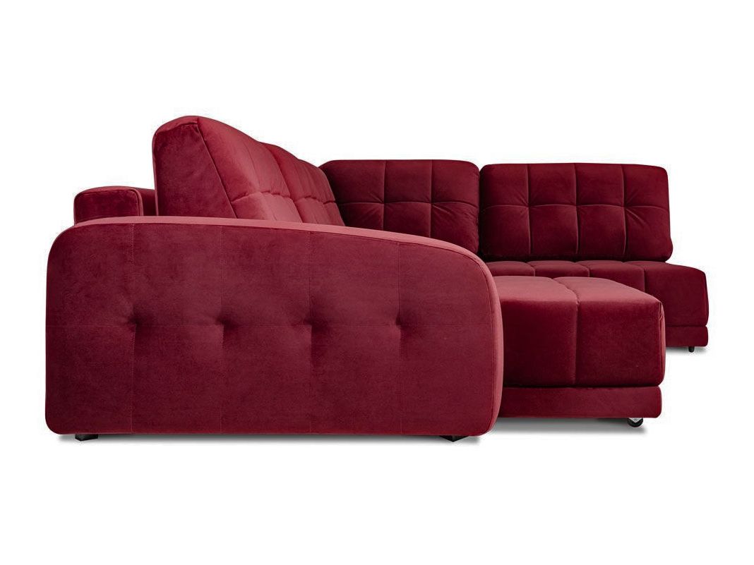 Угловой диван Джефферсон цвет красный,бордовый (фото 29537)