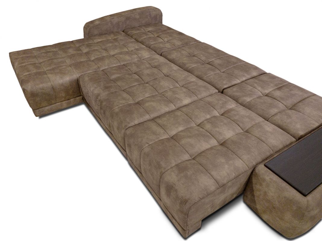 Угловой диван Джефферсон цвет коричневый (фото 143610)