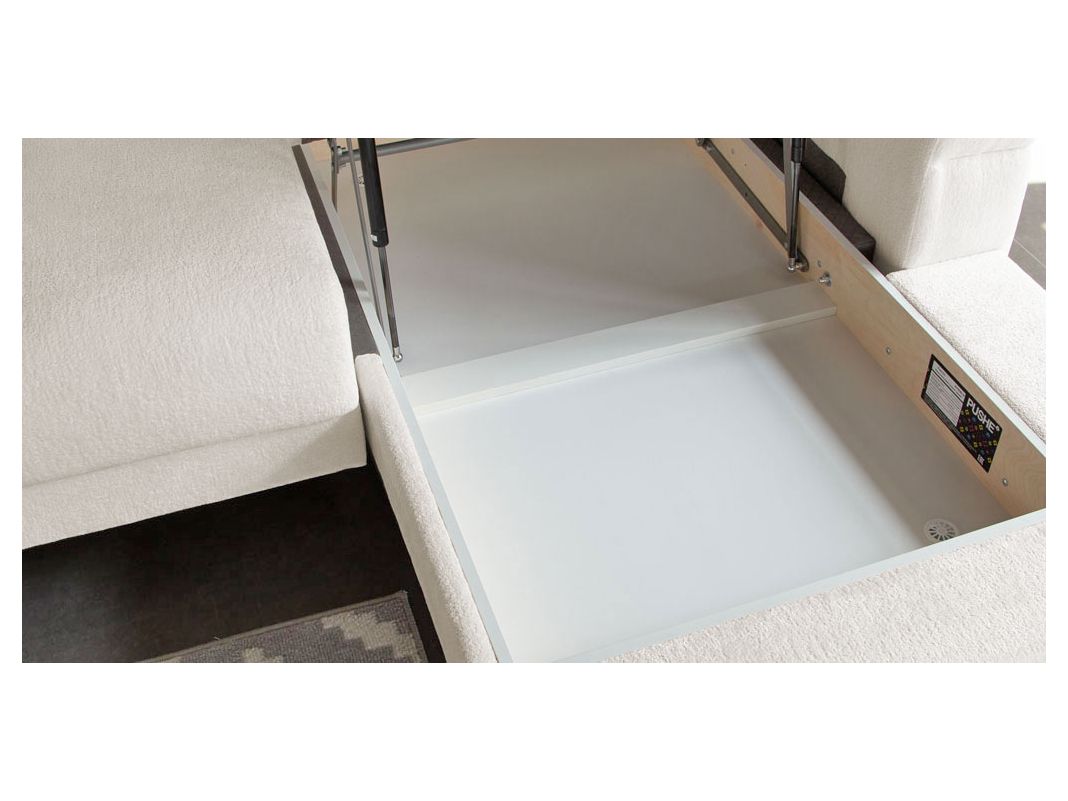 Угловой диван Хадсон цвет белый (фото 326270)