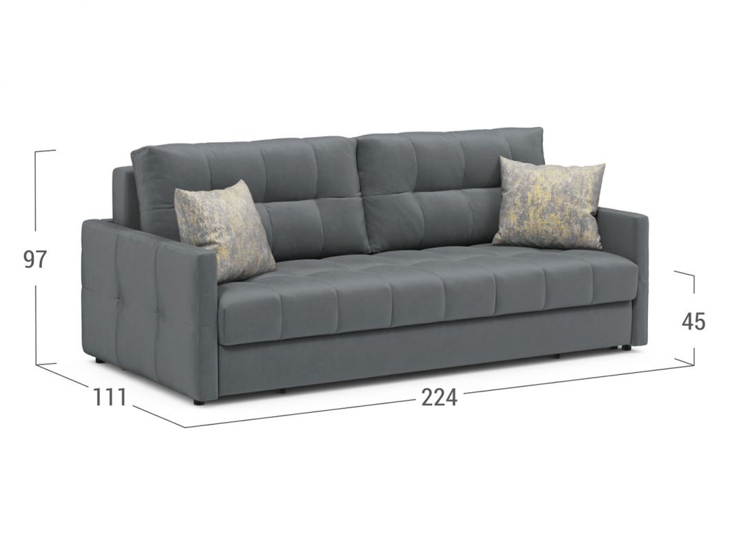 Диван MOON 015 цвет серый (фото 325993)