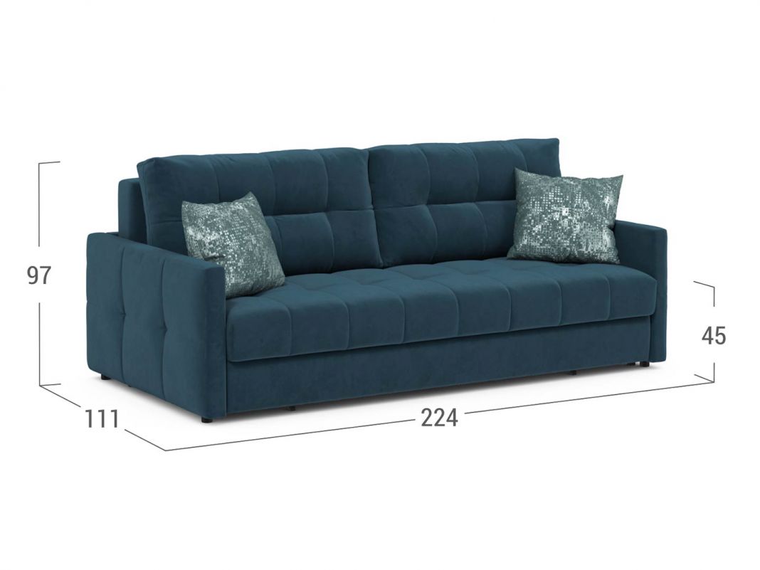 Диван MOON 015 цвет синий (фото 326026)