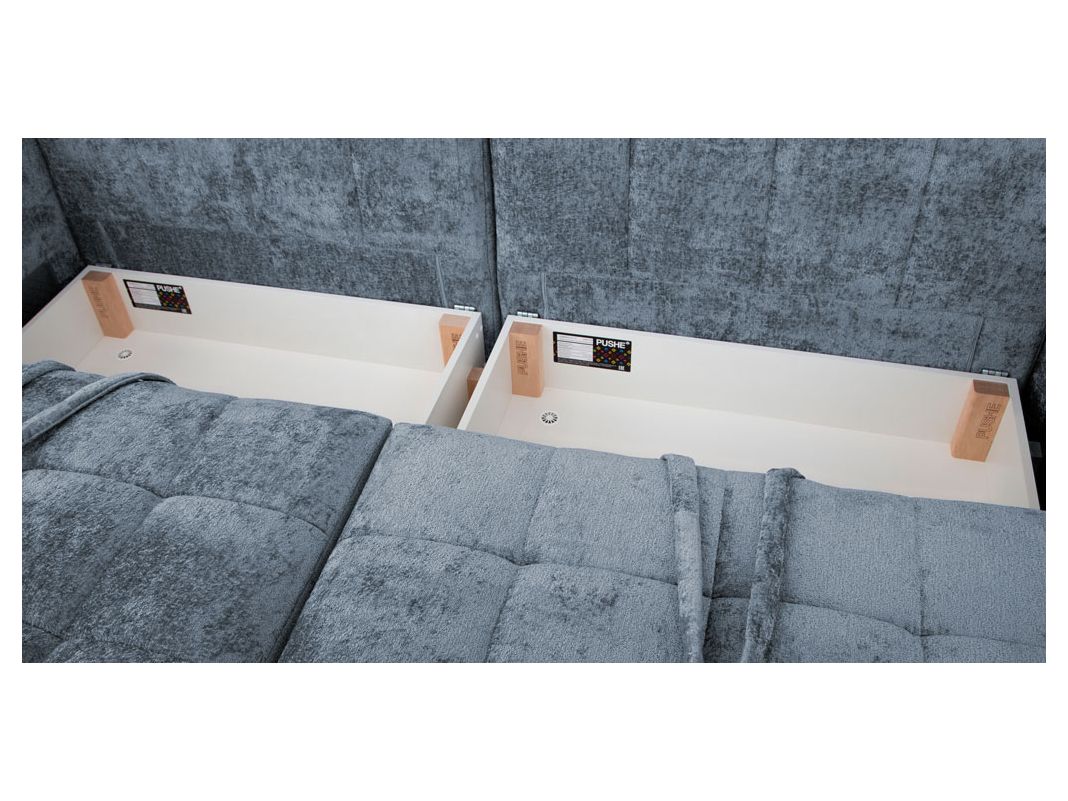 Угловой диван Джефферсон цвет голубой (фото 326132)