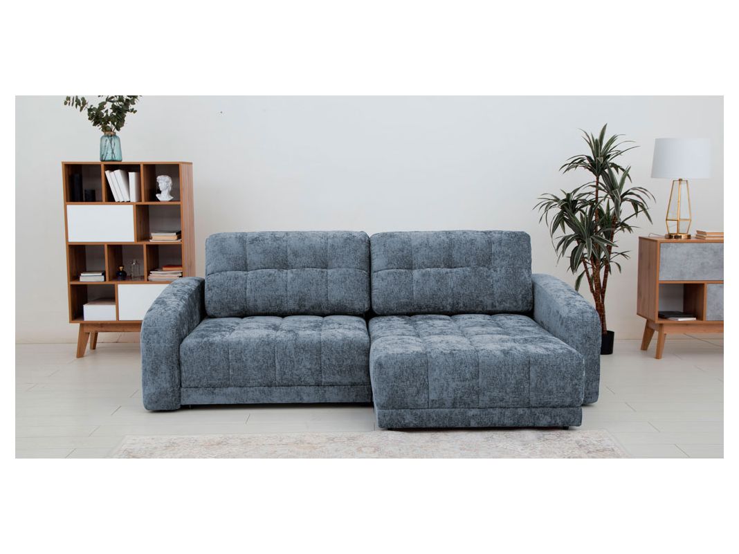 Угловой диван Джефферсон цвет голубой (фото 326133)