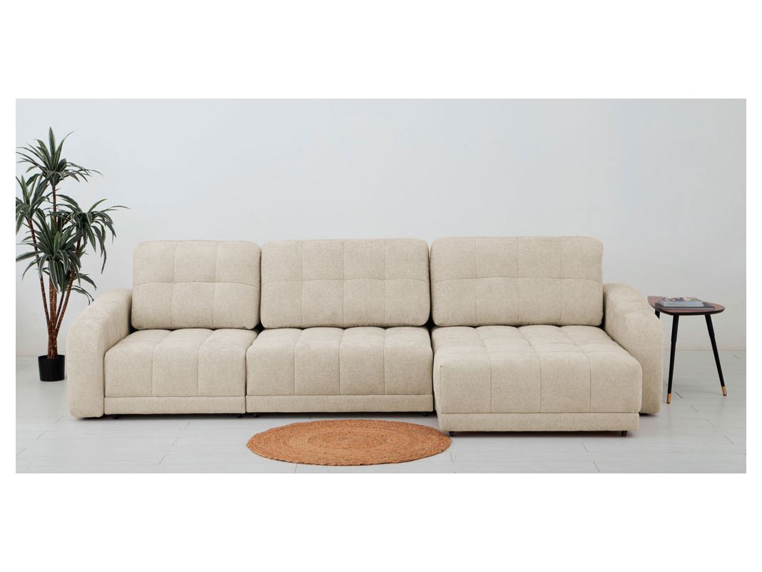 Угловой диван Джефферсон цвет бежевый,серый (фото 326201)