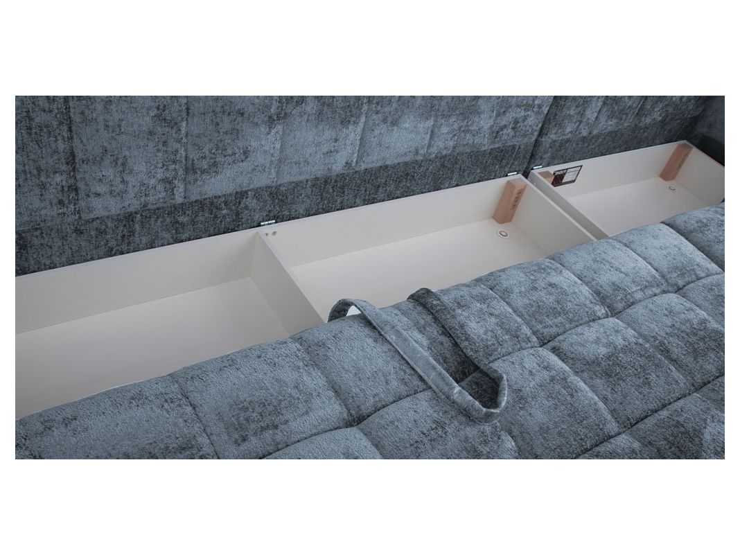 Угловой диван Джефферсон цвет голубой (фото 326231)