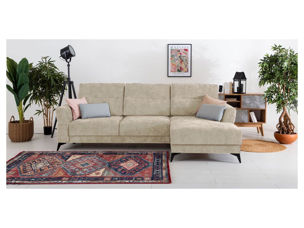 Угловой диван Хадсон цвет бежевый (фото 326480)