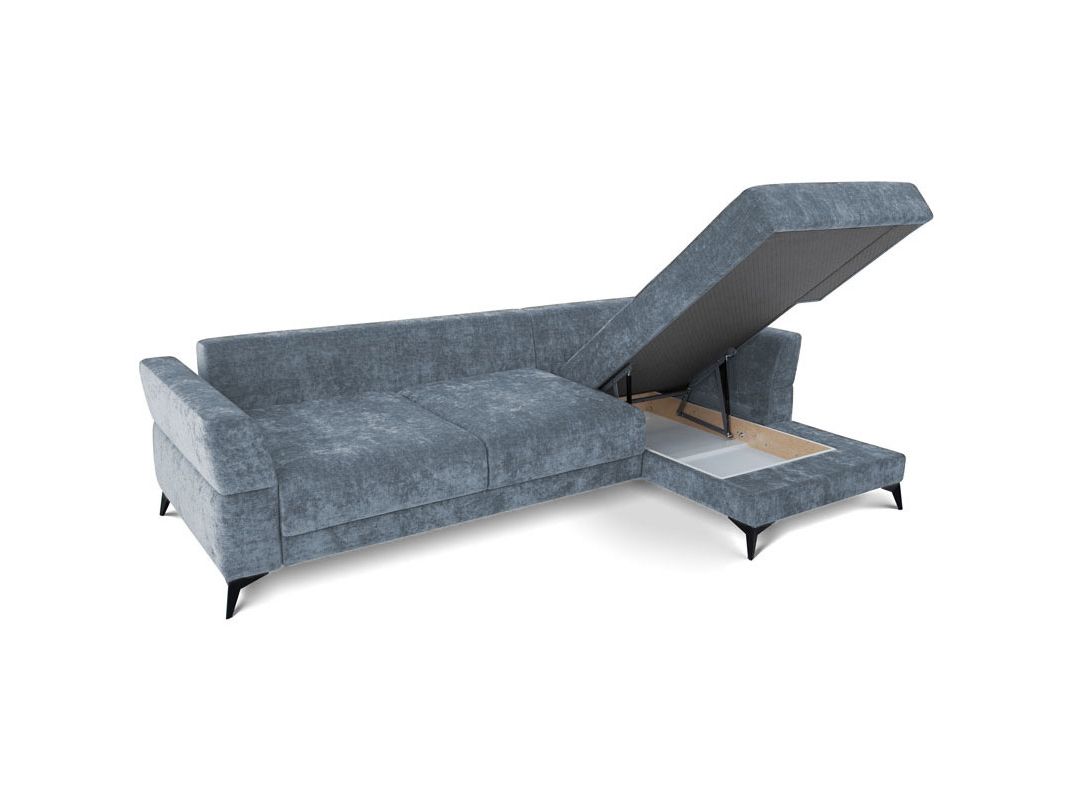 Угловой диван Хадсон цвет голубой (фото 326525)