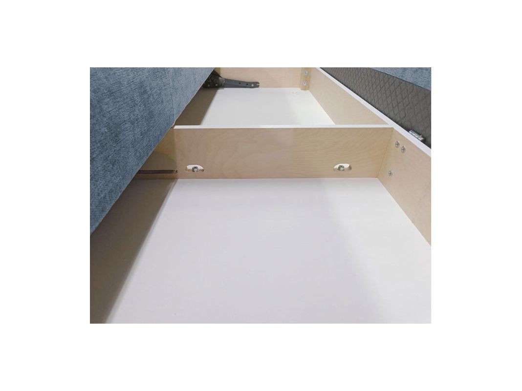 Угловой диван Хадсон цвет голубой (фото 326527)