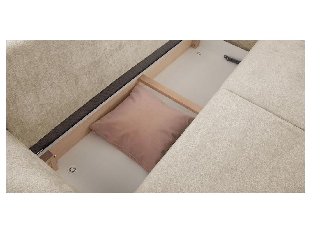 Угловой диван Хадсон цвет бежевый (фото 326649)