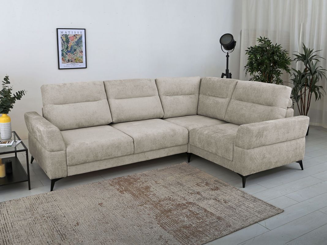 Угловой диван Хадсон цвет серый (фото 326696)