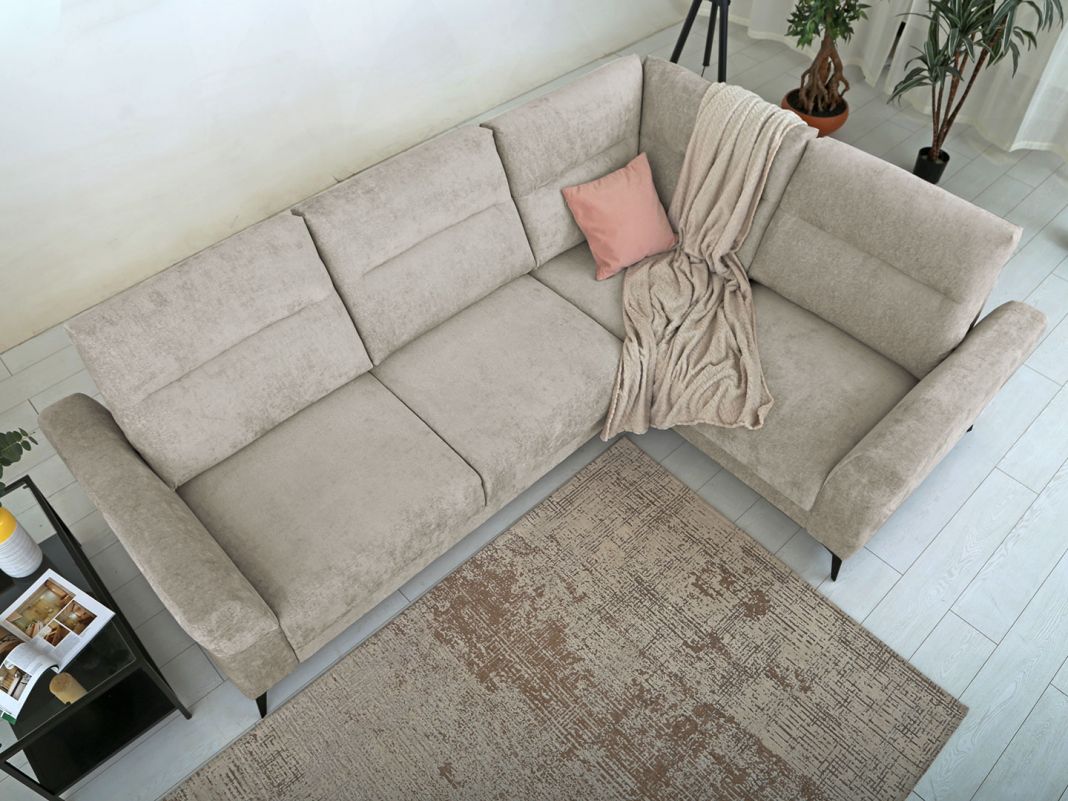 Угловой диван Хадсон цвет серый (фото 326697)