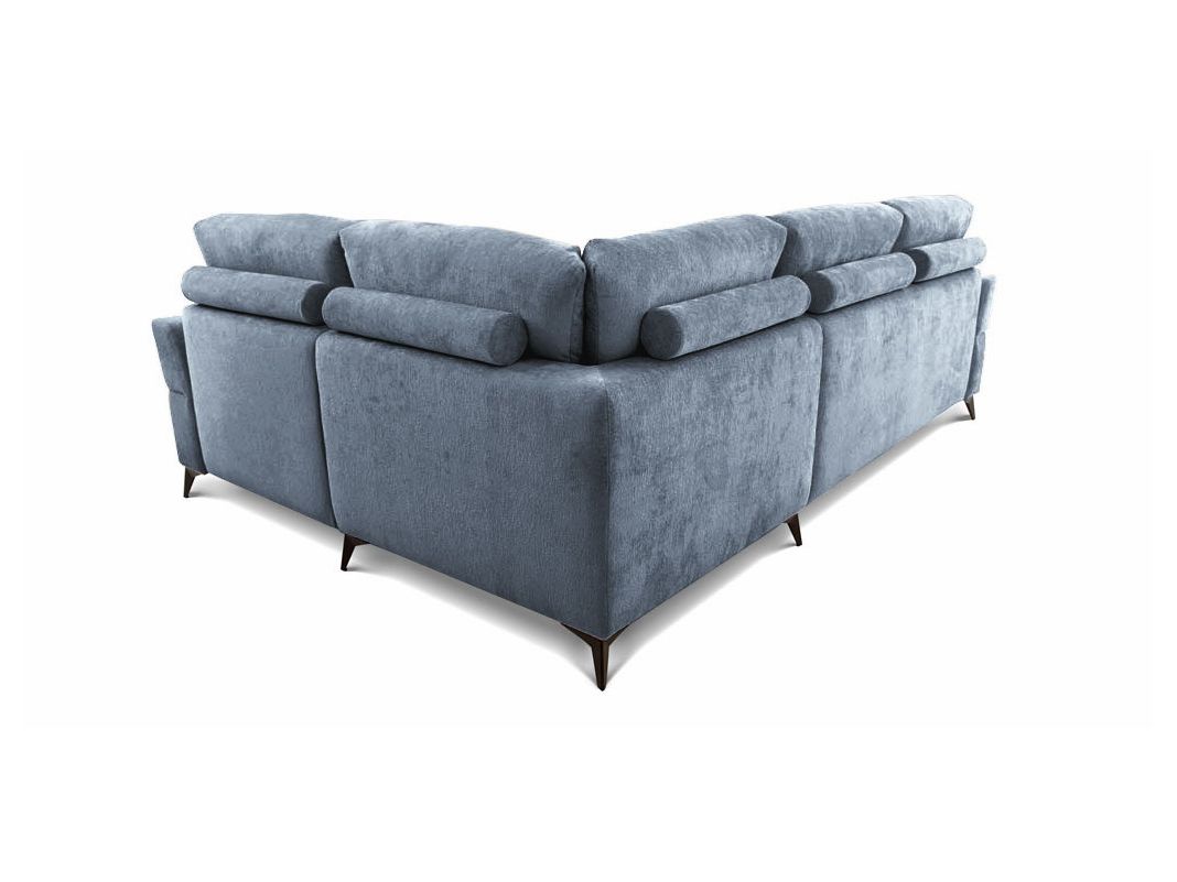 Угловой диван Хадсон цвет голубой (фото 326736)