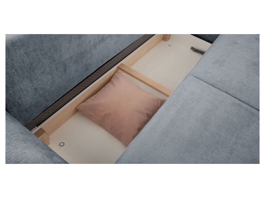 Угловой диван Хадсон цвет голубой (фото 326739)