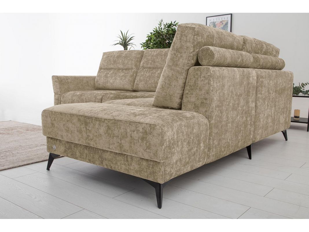 Угловой диван Хадсон цвет бежевый (фото 326895)