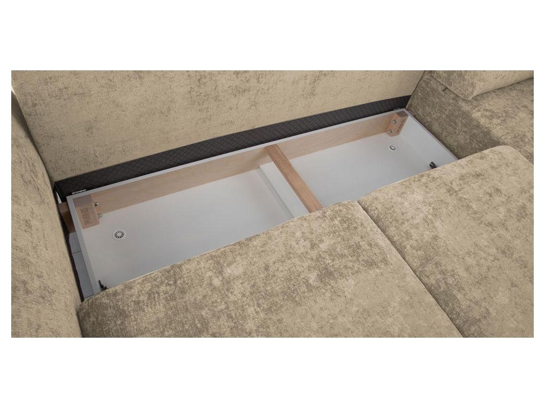 Угловой диван Хадсон цвет бежевый (фото 326897)