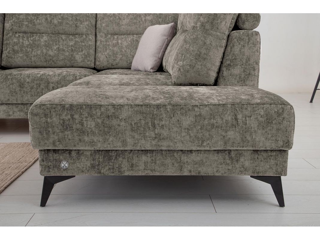 Угловой диван Хадсон цвет серый (фото 326934)