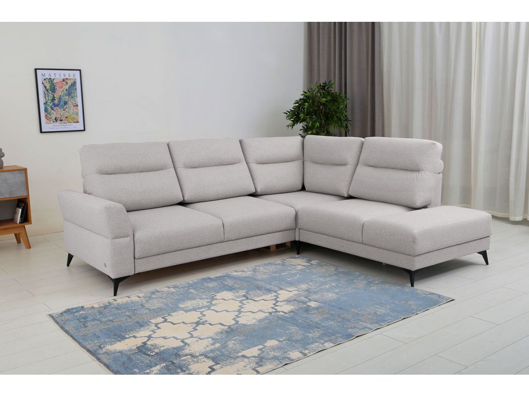 Угловой диван Хадсон цвет серый (фото 327000)