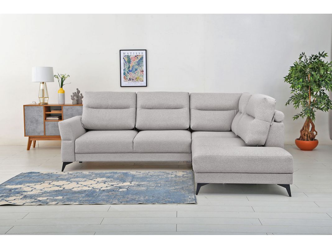 Угловой диван Хадсон цвет серый (фото 327001)