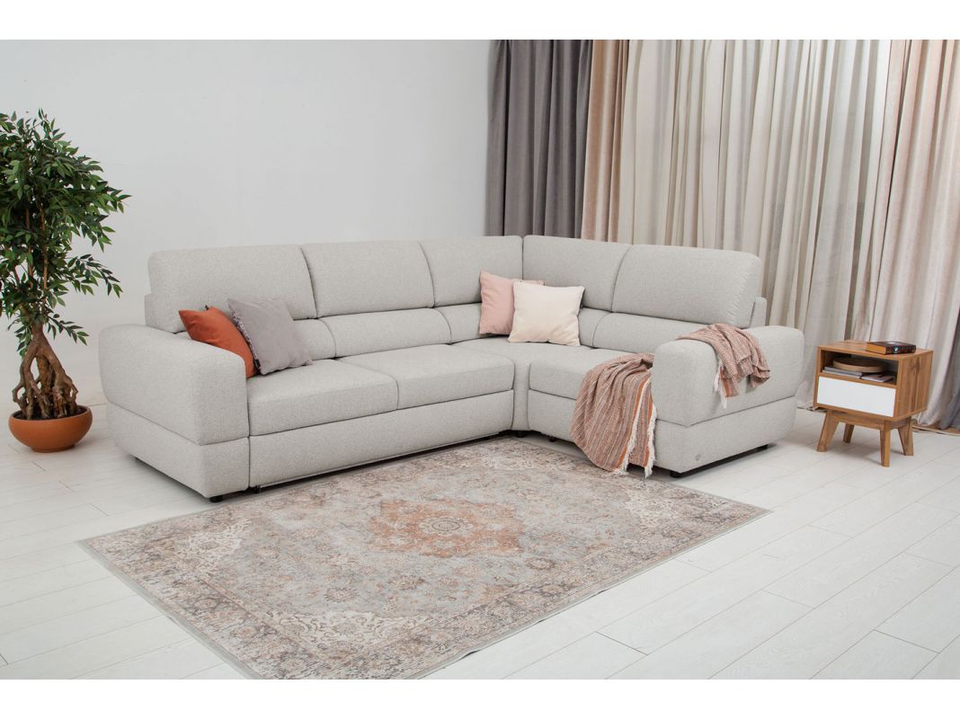 Угловой диван Браун цвет серый (фото 327059)