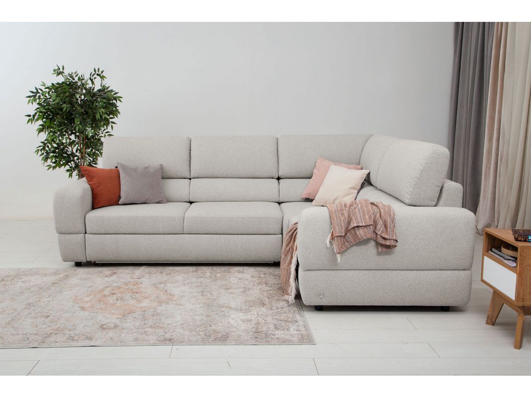 Угловой диван Браун цвет серый (фото 327060)