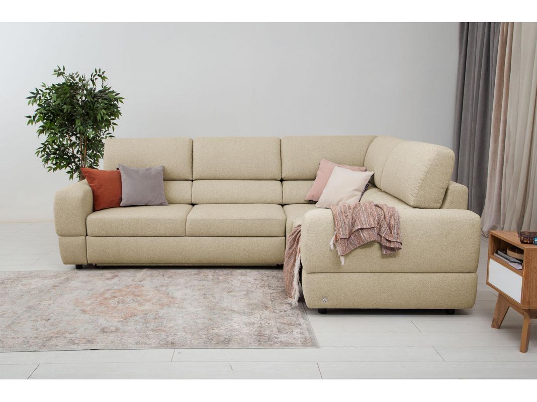 Угловой диван Браун цвет бежевый (фото 327105)