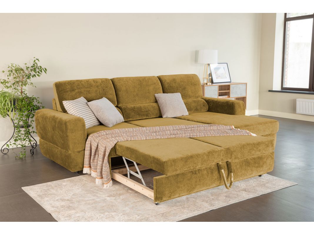 Угловой диван Браун цвет желтый (фото 327388)