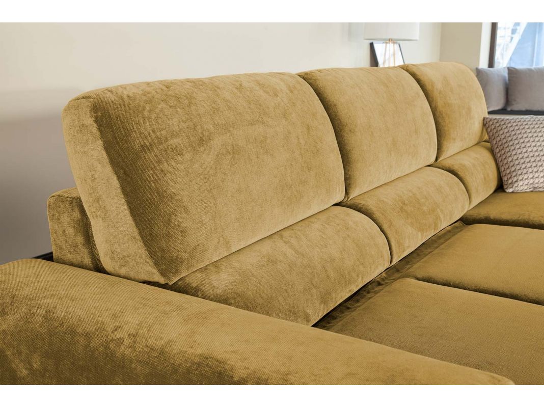 Угловой диван Браун цвет желтый (фото 327392)