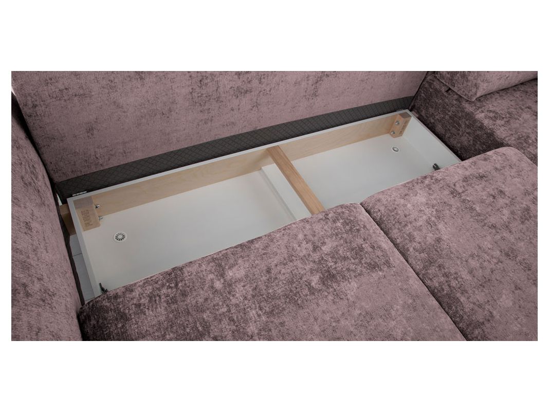 Угловой диван Хадсон цвет фиолетовый,розовый (фото 326827)