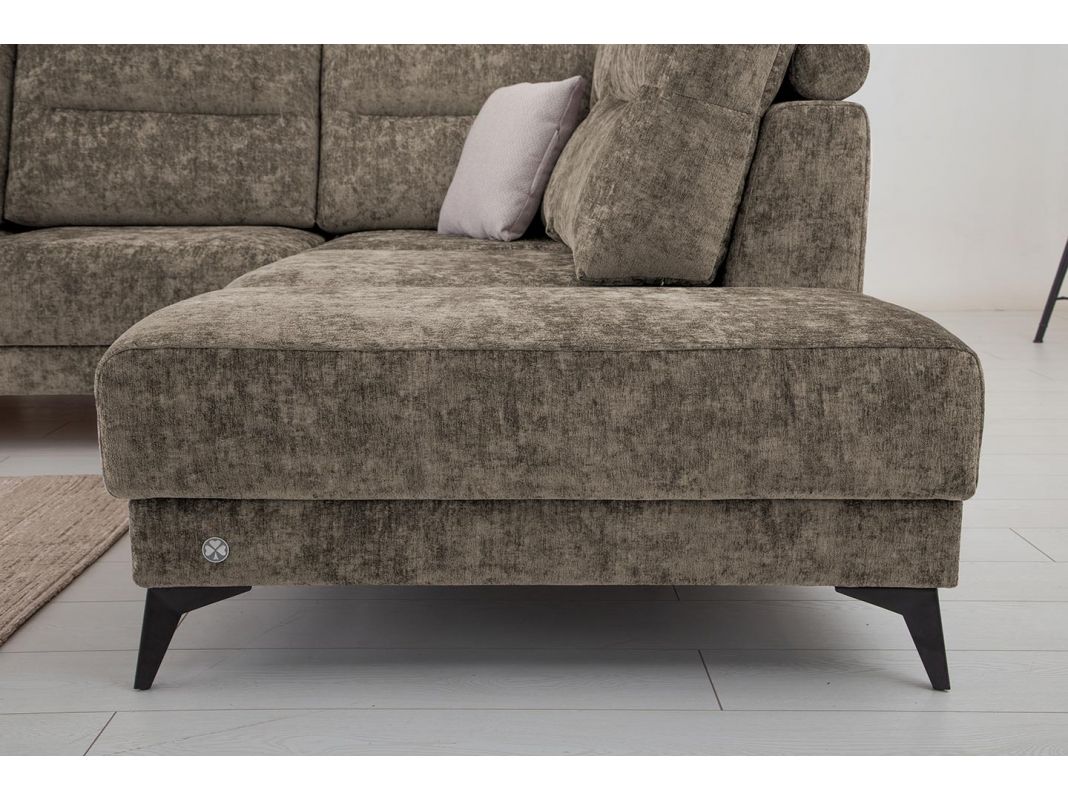 Угловой диван Хадсон цвет коричневый (фото 326864)