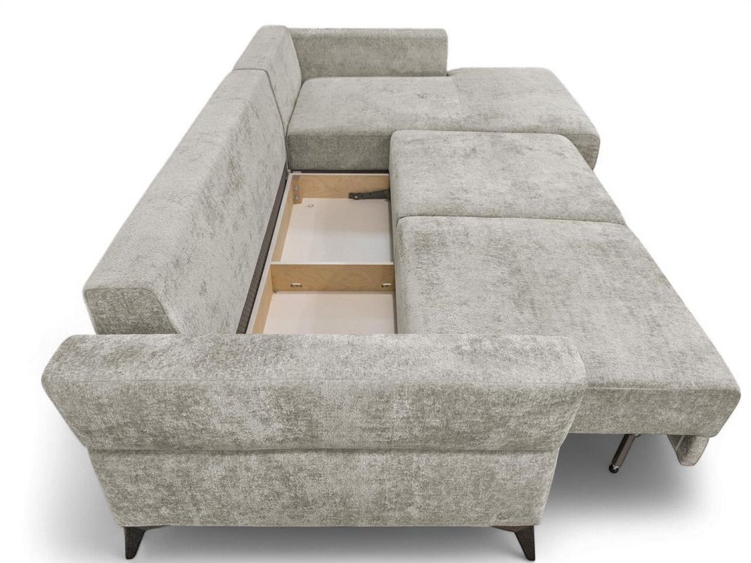 Угловой диван Хадсон реальное фото образца цвет серый (фото 328213)