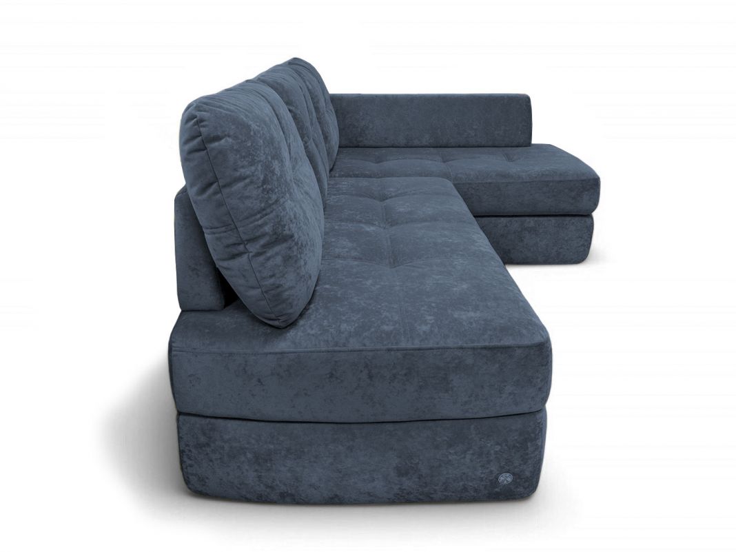 Угловой диван Арно реальное фото образца цвет синий,голубой (фото 328136)