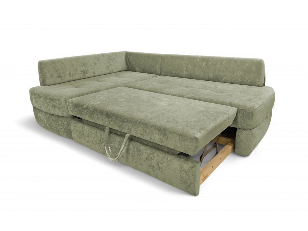 Угловой диван Арно реальное фото образца цвет зеленый,оливковый (фото 327976)