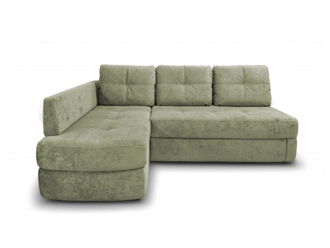 Угловой диван Арно реальное фото образца цвет зеленый,оливковый (фото 327971)