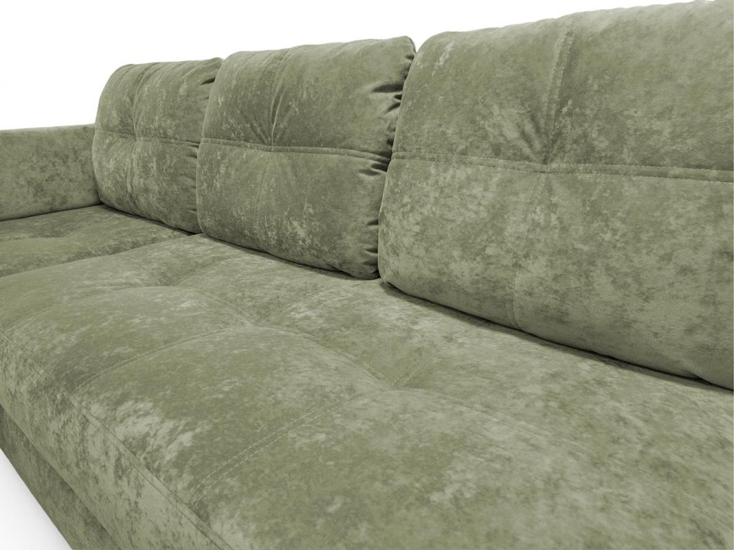 Угловой диван Арно реальное фото образца цвет зеленый,оливковый (фото 327973)