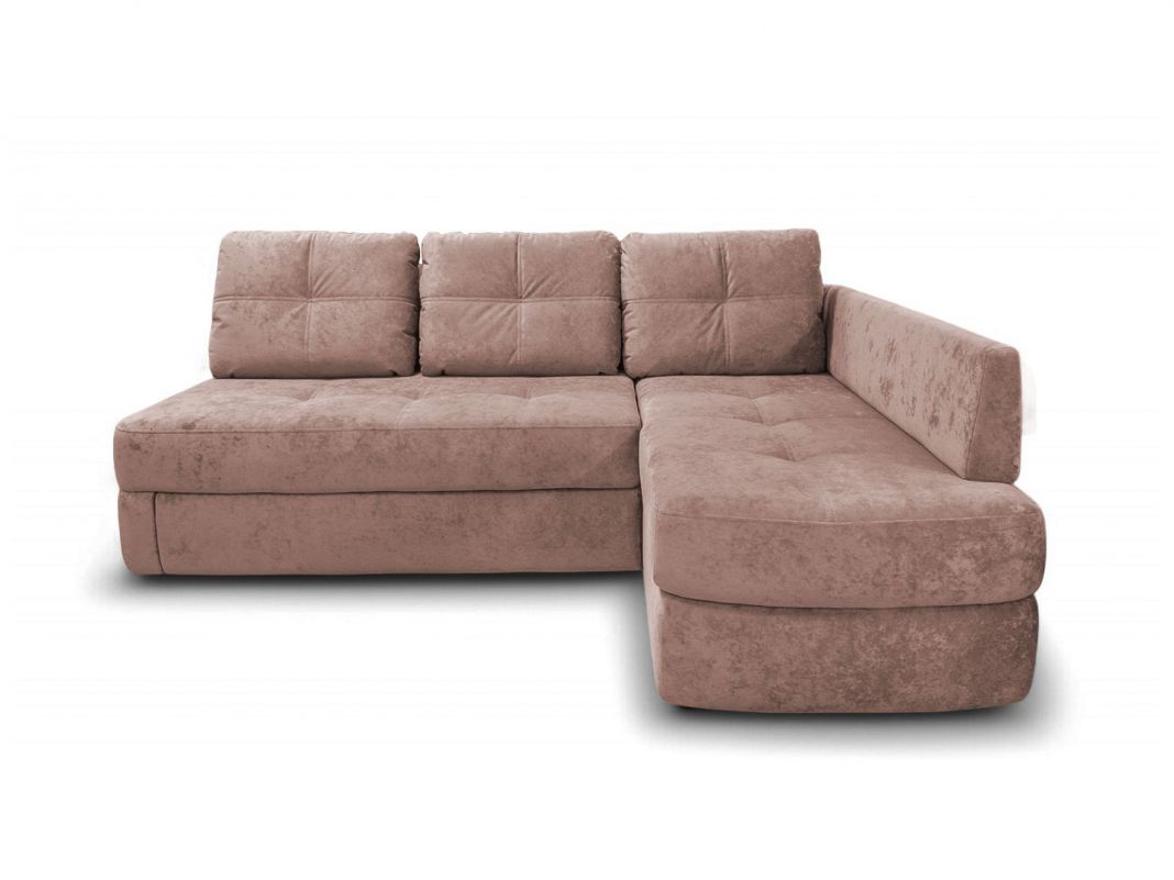 Угловой диван Арно реальное фото образца цвет розовый (фото 328058)