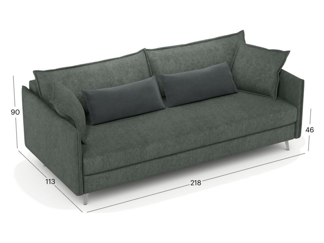 Диван MOON 171 цвет черный,серый (фото 328360)