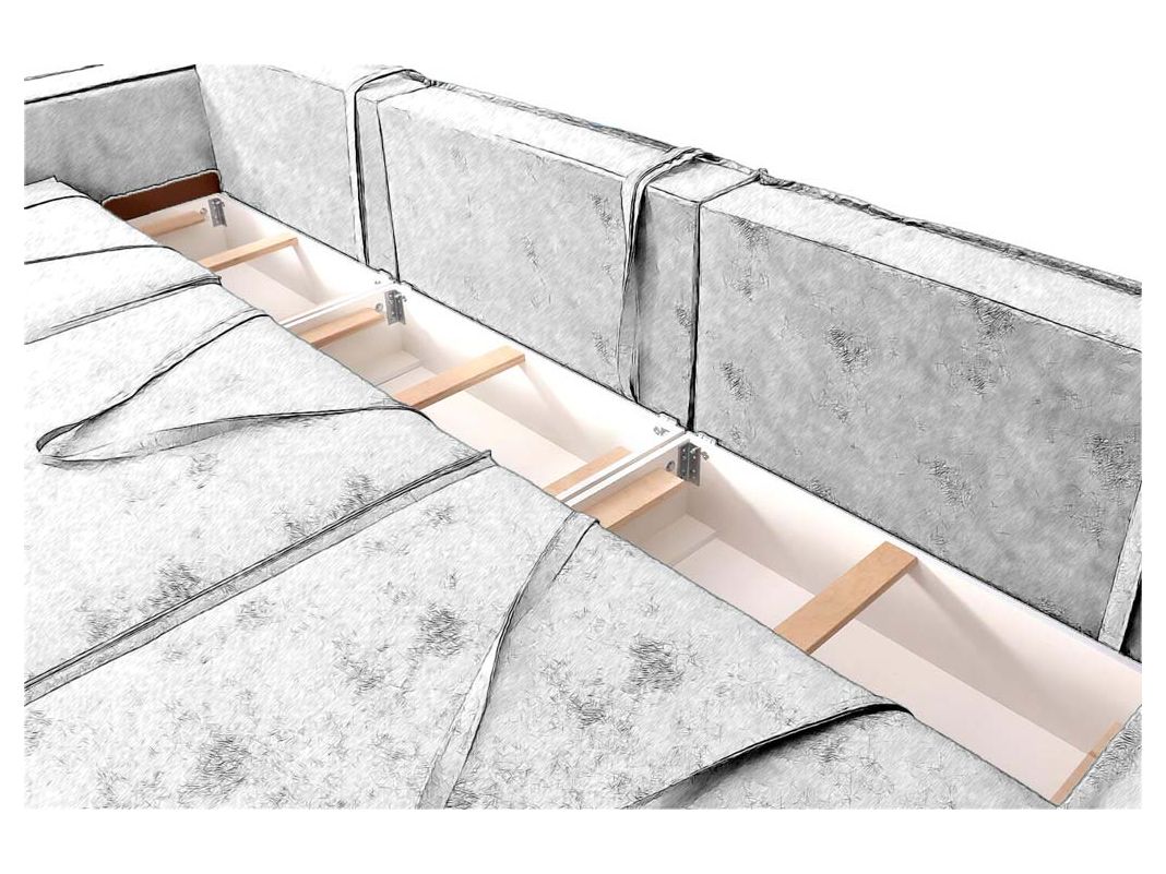 Угловой диван Тулон-7 цвет бежевый (фото 328979)