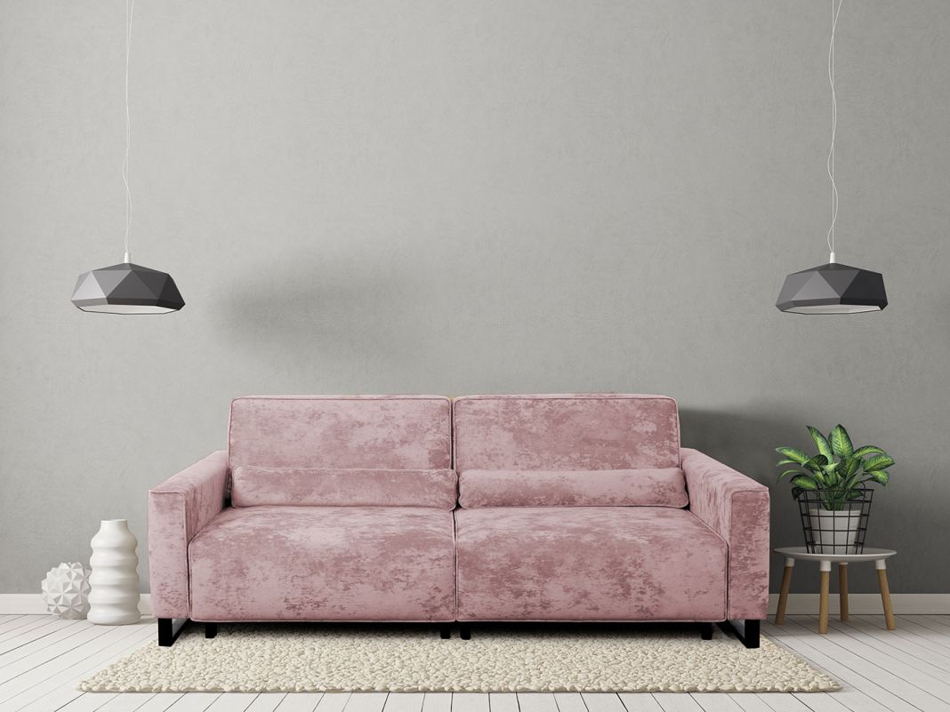 Диван Портленд двухсекционный реальное фото образца цвет розовый (фото 330397)