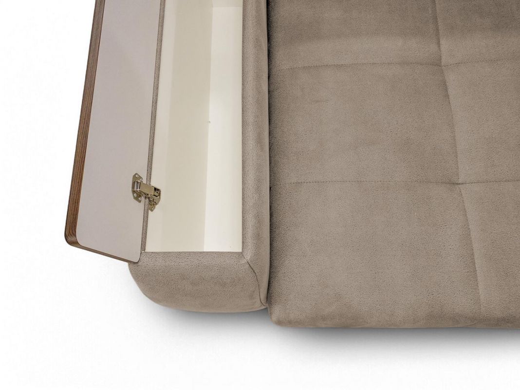 Угловой диван Сиэтл реальное фото образца цвет бежевый,коричневый (фото 330498)