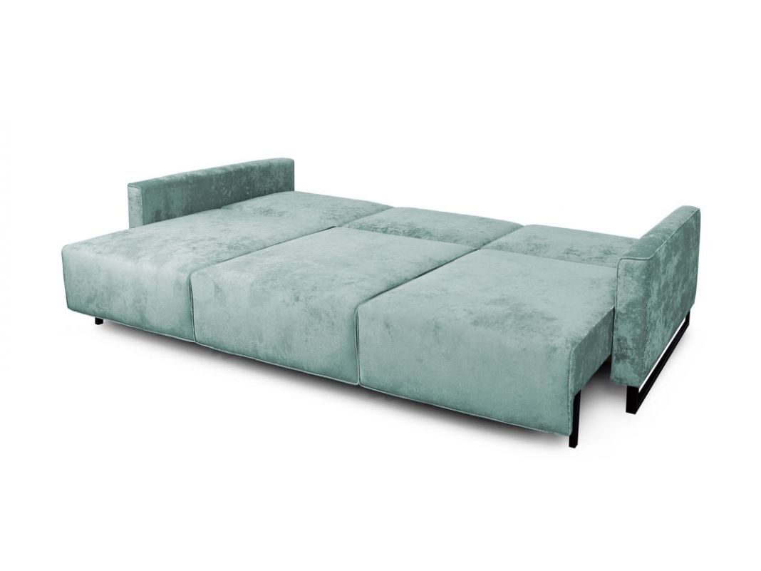 Диван Портленд трехсекционный реальное фото образца цвет зеленый,мята (фото 330458)